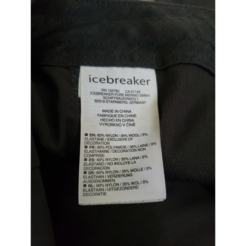 Icebreaker Women's Merino Wool Blend Persist Hiking Pants Monsoon Sz 28 US 6 (V5 - Picture 8 of 9
